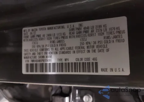 2023 Mazda Cx-50 2.5 S Select from USA, damaged, VIN 7MMVABAM6PN109091